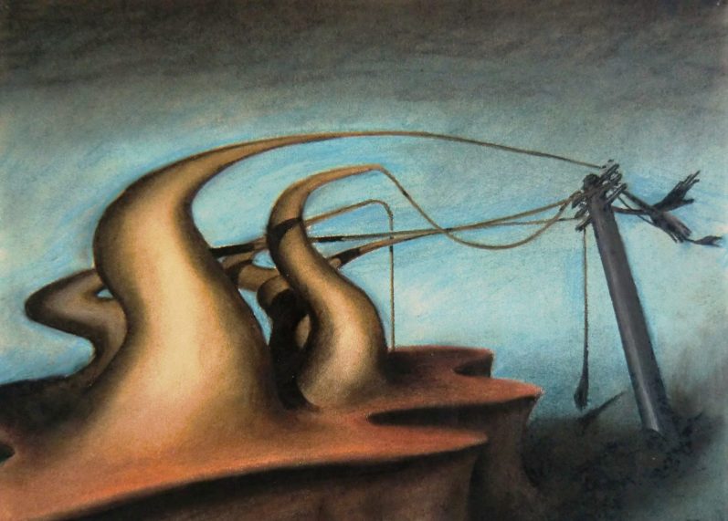 Sendungsbewußtsein einer Scholle, Kreide 1972