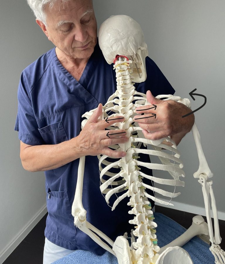 Akkordeontechnik zur Minderung von Spannungen im Brustkorb